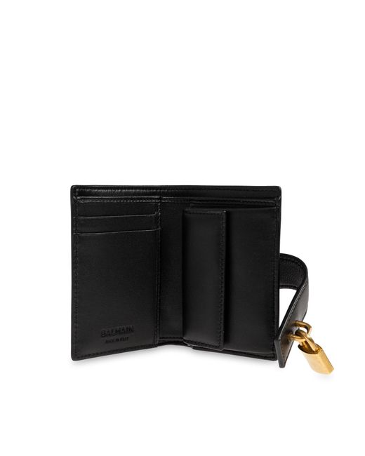 Balmain Black Leather Wallet