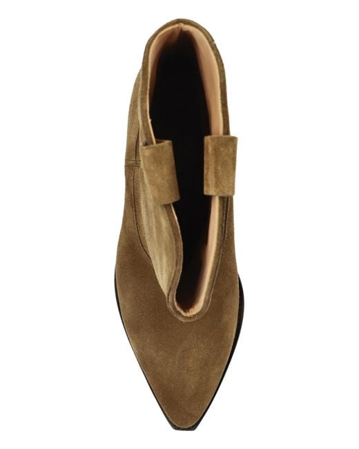 Isabel Marant Brown Suede Cowboy Boots 'Duerto'
