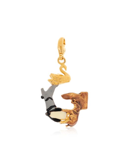 Marni Metallic Pendant With A Letter