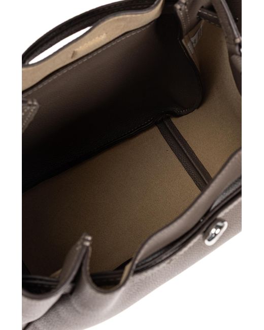 Tory Burch Brown "Romy" Hand-Held Bucket Bag