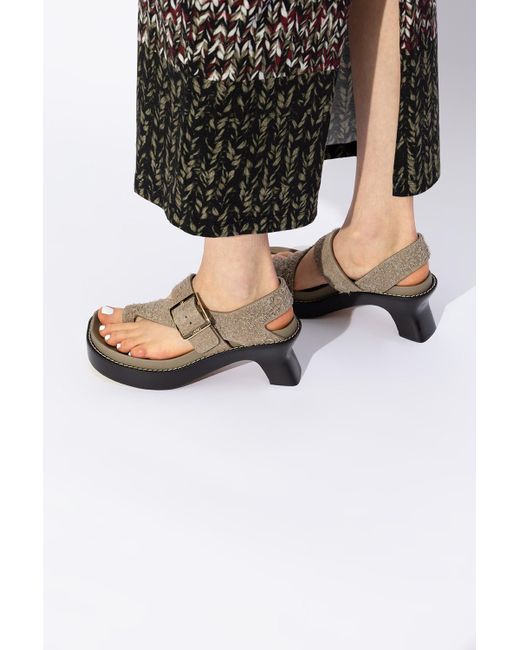 Loewe Black Heeled Sandals