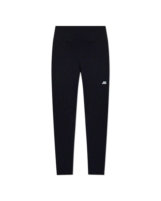 Balenciaga Blue Sport Leggings With Logo