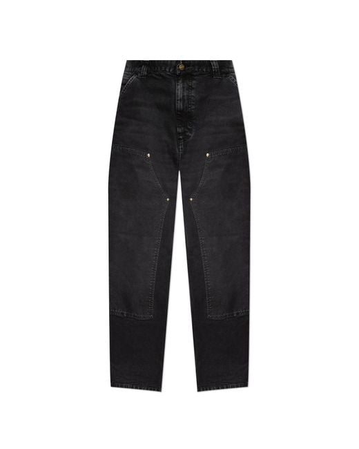 Carhartt Black "Double Knee" Jeans for men