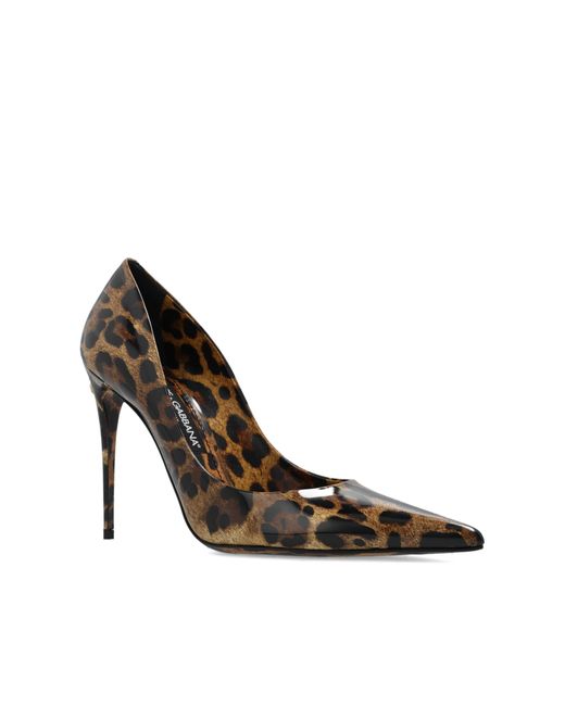 Dolce & Gabbana White Patterned Pumps