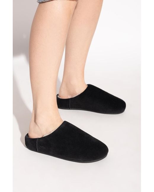 Ugg Black "Elea" Slides