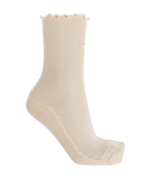 Nike Natural Socks With Logo