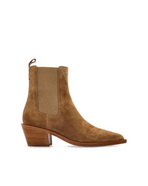Gianvito Rossi Brown Heeled Ankle Boots Wylie