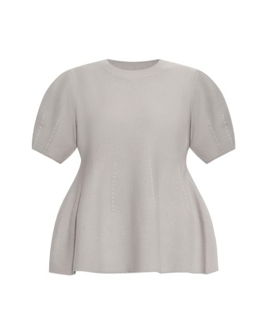 Lisa Yang Gray Cashmere Top 'Mella'