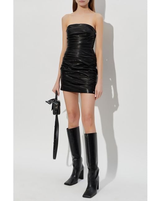 Amiri Black Leather Dress
