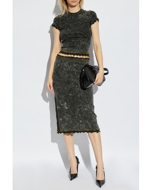 DIESEL Green Skirt O-Meno