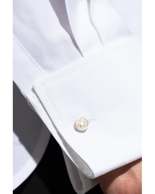 Max Mara White Top "Curvone"