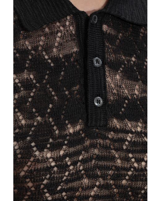 DSquared² Black Short-Sleeve Polo