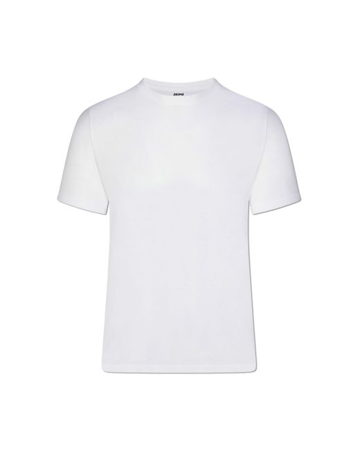 Skims White Cotton T-Shirt for men