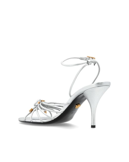 Versace Pink Heeled Sandals