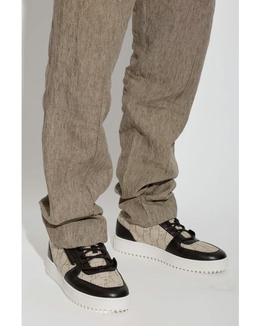 Emporio Armani Brown Sports Shoes With Monogram for men