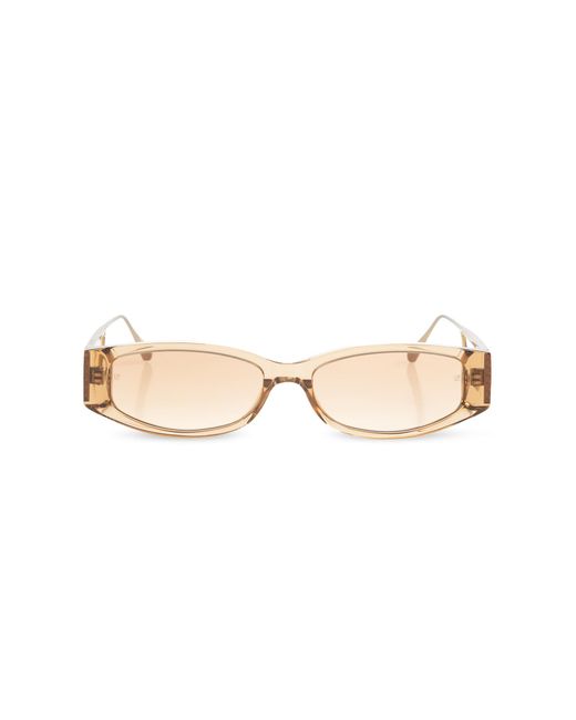 Linda Farrow Natural 'Susie' Sunglasses