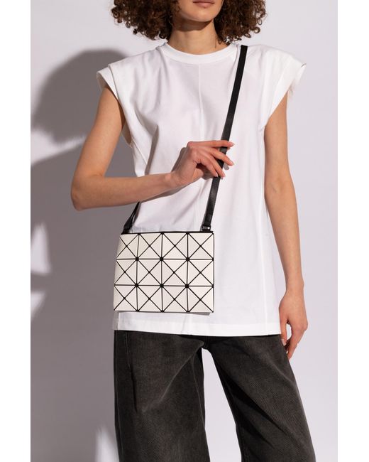 Bao Bao Issey Miyake White ‘Lucent’ Shoulder Bag