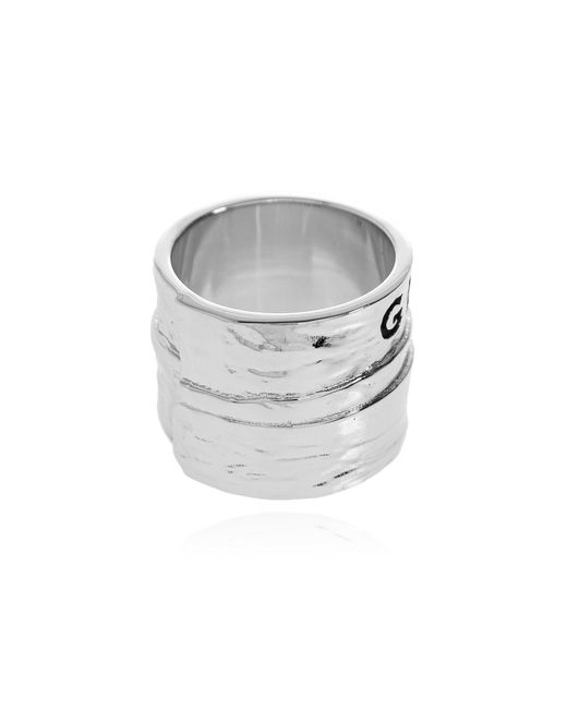 Givenchy Metallic Ring With Engraved Logo