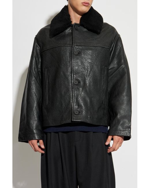 Studio Nicholson Black Wool Sweater 'Moray' for men