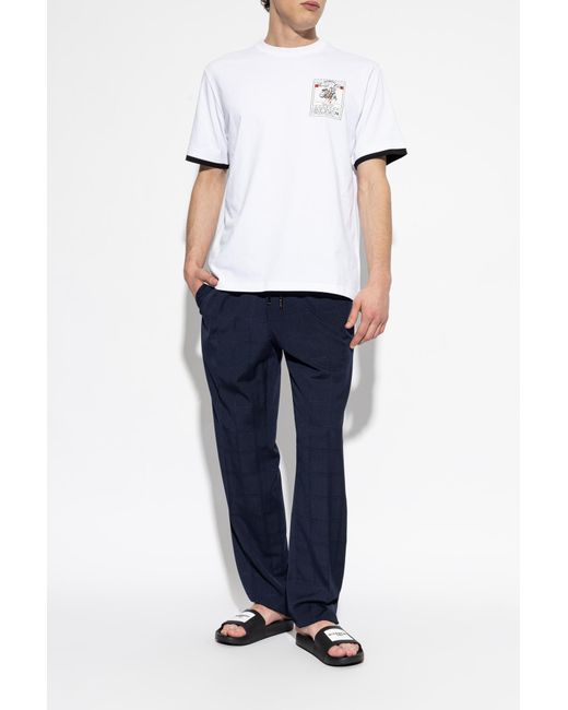 Givenchy White Slides With Logo for men