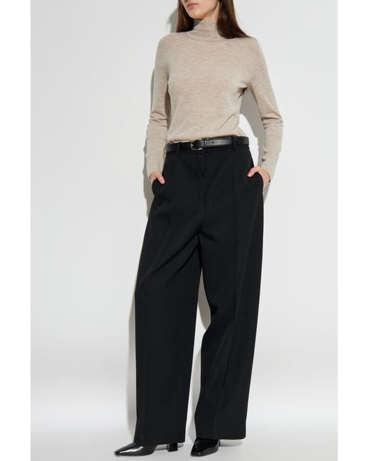Max Mara White Cashmere Turtleneck "Meana"