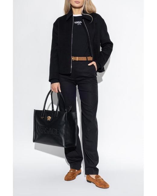 Versace Brown Suede Loafers
