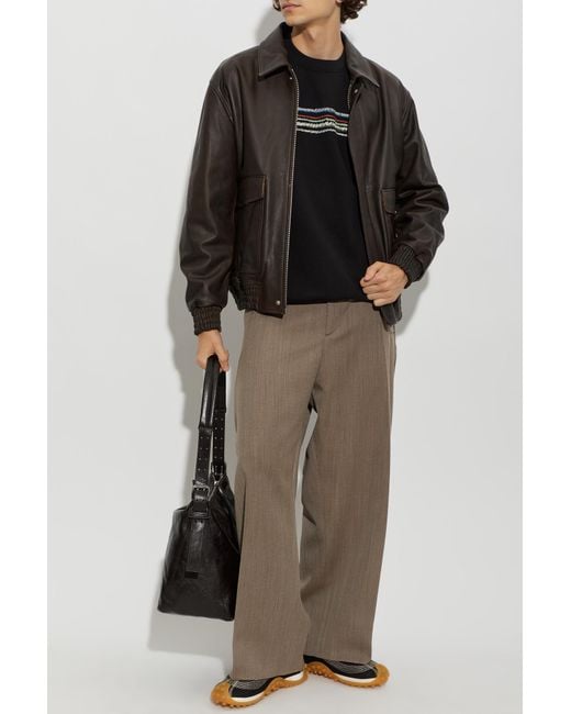 Paul Smith Black Sweatshirt With Embroidered Logo for men