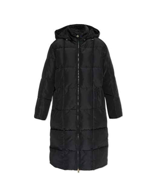 EA7 Black Quilted Padded Coat