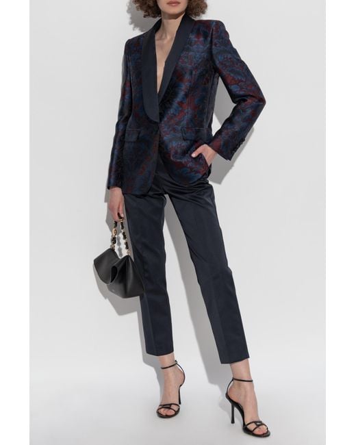 Etro Blue Creased Trousers