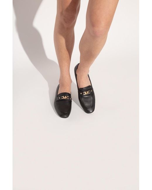 MICHAEL Michael Kors Black 'farrah' Leather Loafers