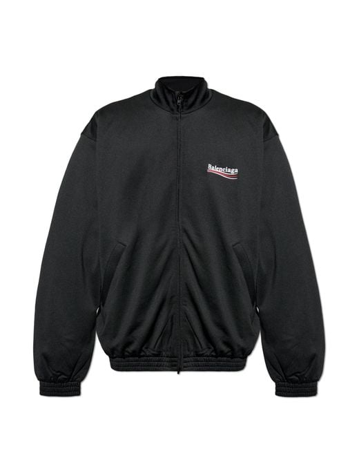 Balenciaga Black Sweatshirt With Logo for men