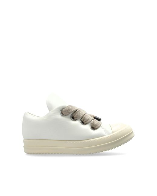 Rick Owens Natural Jumbolace Low Sneaks Sports Shoes