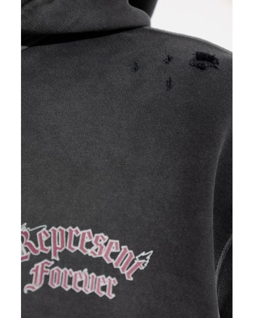 Represent Black Hoodie for men
