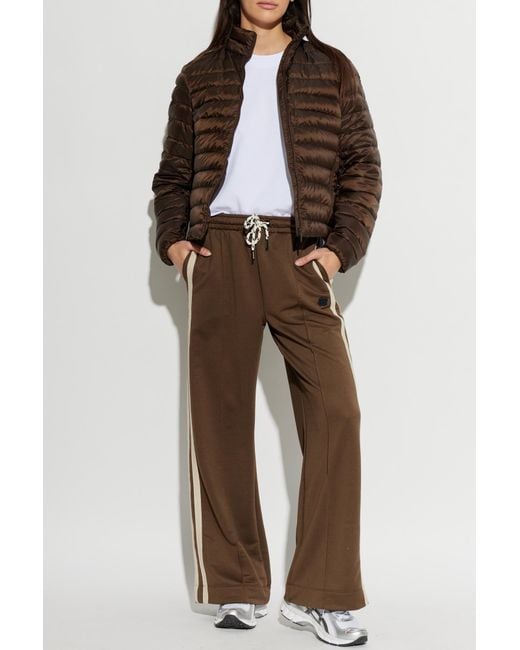 Canada Goose Brown Down Jacket With Stand-Up Collar