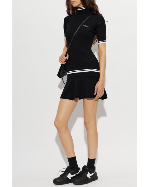 Off-White c/o Virgil Abloh Black Dress With Turtleneck