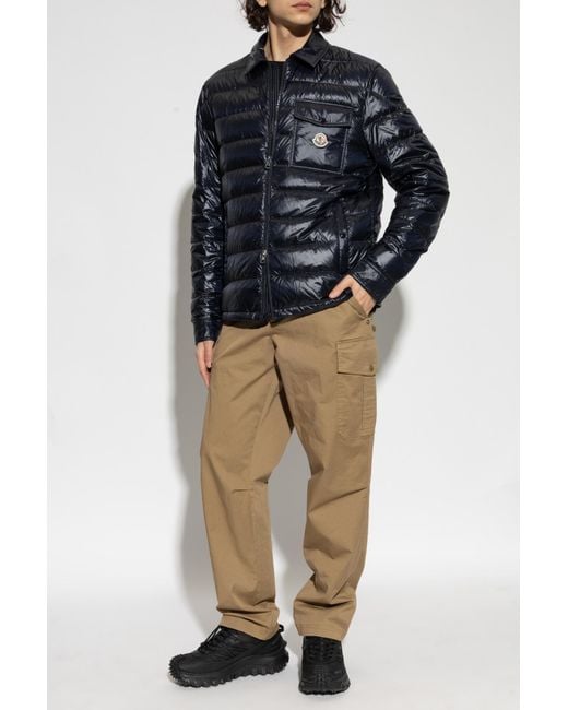 Moncler Blue 'Mourillon' Down Jacket for men