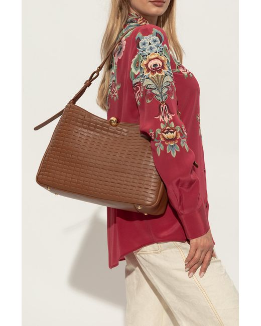 Furla Red Shoulder Bag "Sfera Soft Large"
