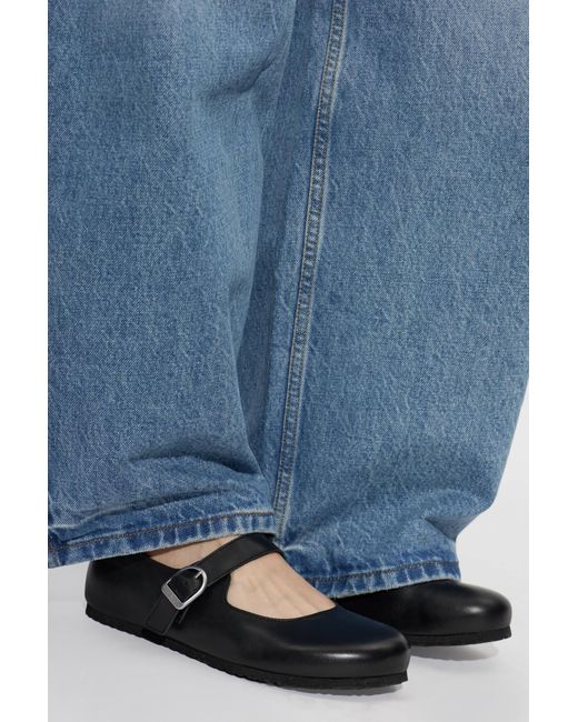 Birkenstock Black Ballet Flats 'Santa Clarita'