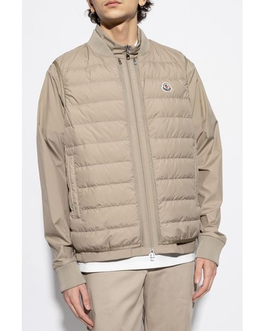 Moncler Natural Jacket With Down Vest Verney for men