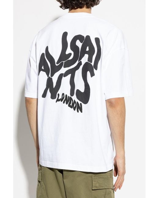AllSaints White T-Shirt Orlando for men