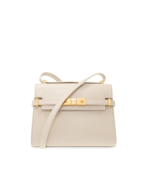 Saint Laurent Natural ‘Manhattan Mini’ Shoulder Bag
