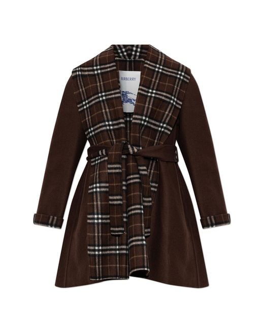 Burberry Black Wool Coat "Verona"