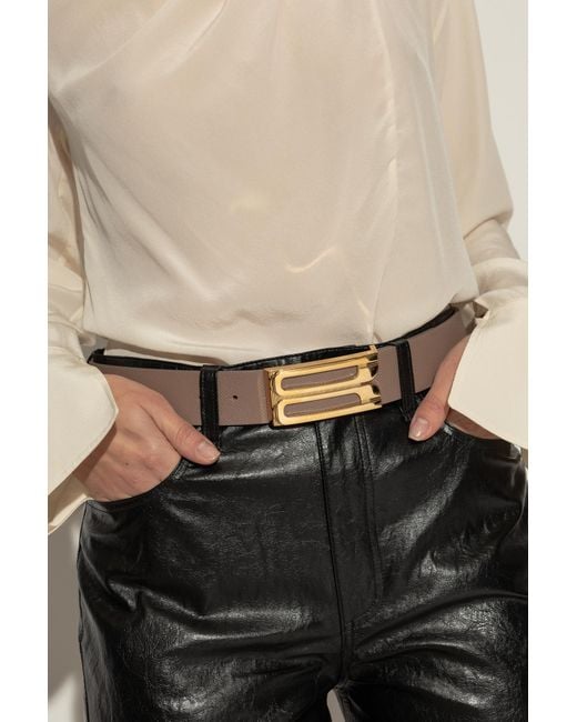 Victoria Beckham Natural Leather Belt