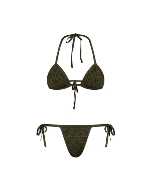 DSquared² Black Two-Piece Swimsuit