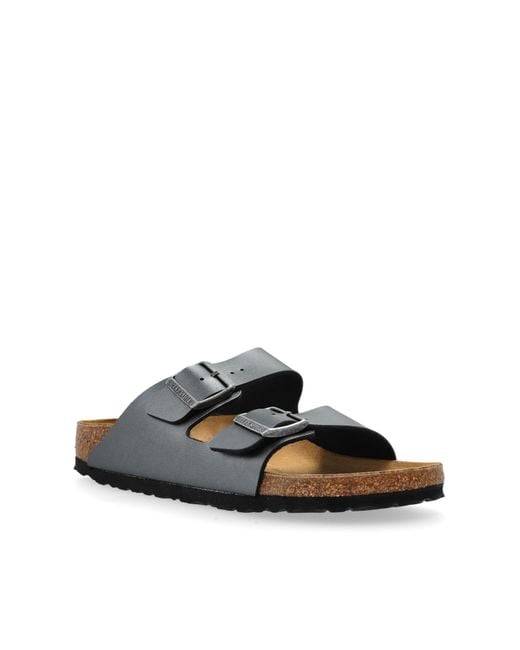 Birkenstock White Slides Arizina Bs,