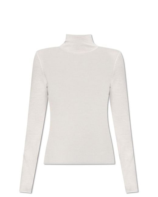 Lisa Yang White Cashmere Turtleneck