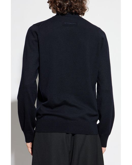 Givenchy Blue Cashmere Turtleneck for men