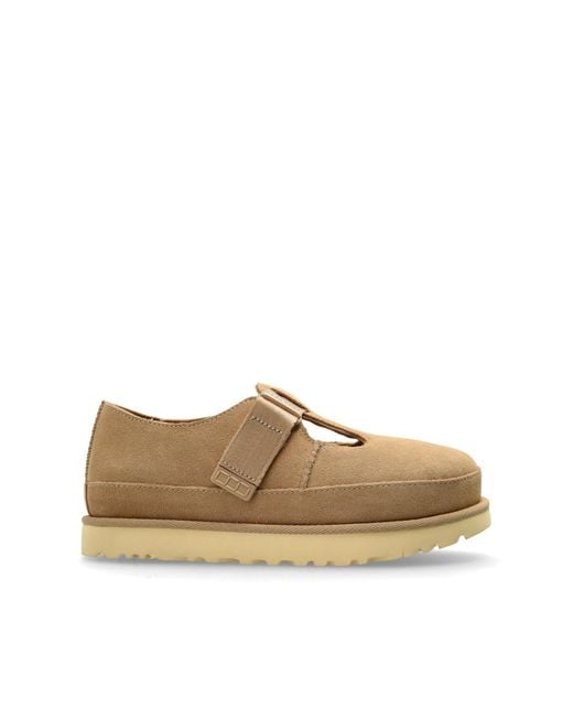 Ugg Brown Suede Shoes 'W Goldenstar Mary Jane'