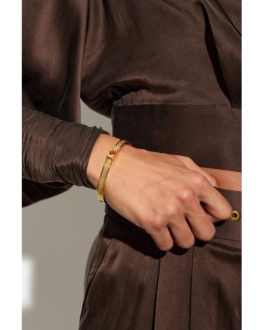 COACH Metallic Brass Bracelet