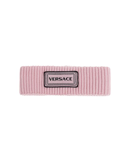 Versace Pink Wool Headband